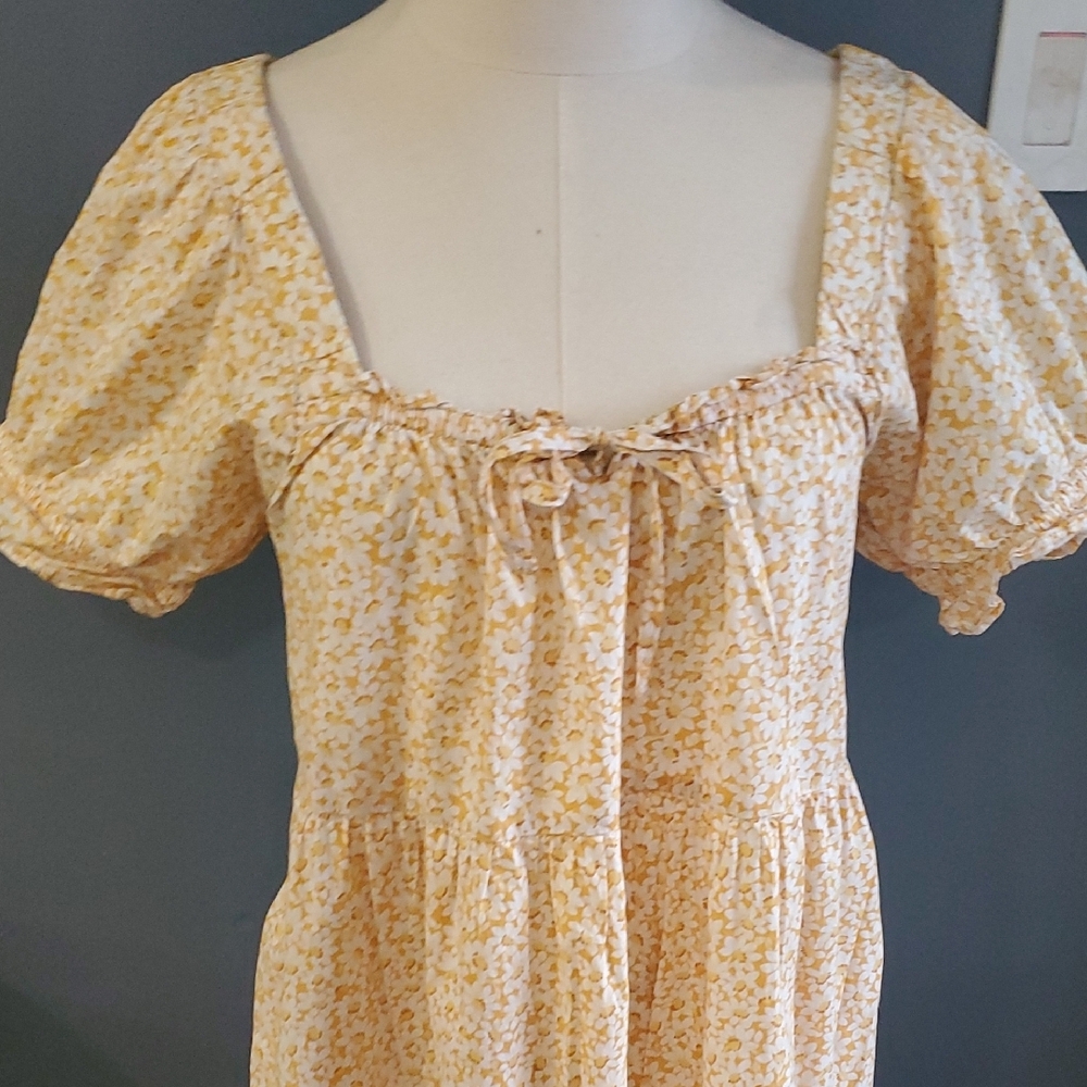 Madewell Floral Garden Cottagecore Midi   Dress Size S - Picture 3 of 17